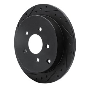 Buick Rendezvous Brake Rotor (1) - Rear Left - R1 Concepts - Drill & Slot - Black - `01-`07